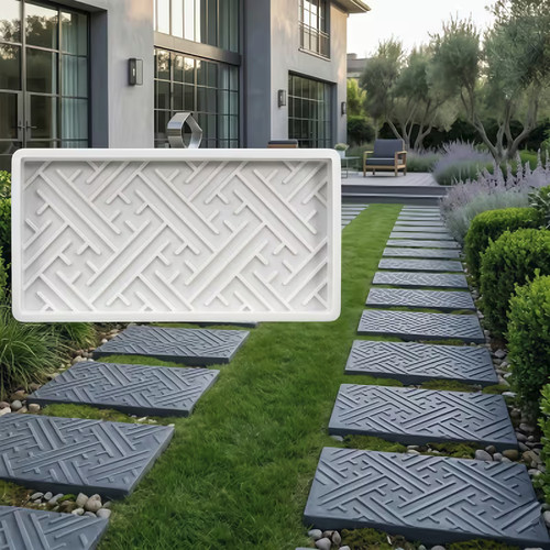 Large stepping stone - stone, textured