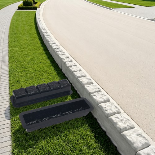 2pcs concrete molds stone - 2pcs,