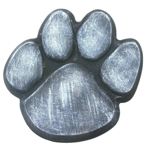 Dog paw print stepping stone
